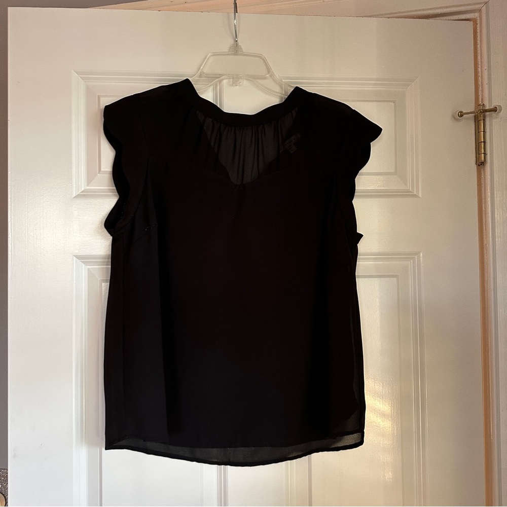 Black sheer top
